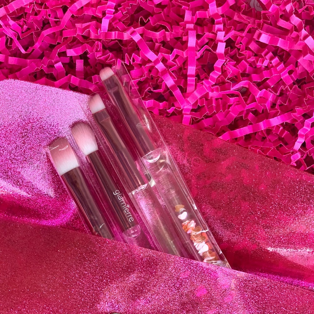 Glamierre Pink Luxe Glittle Eye Brush Set